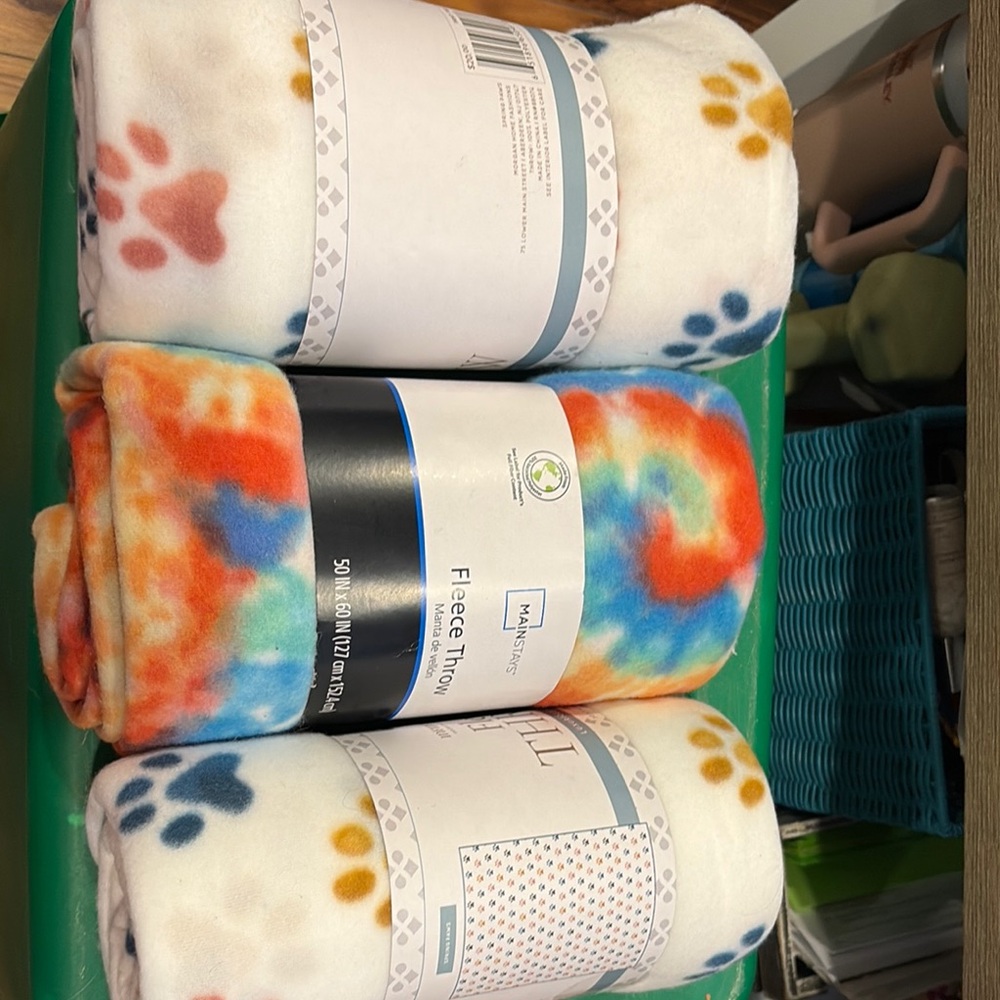 Mainstays Red and Orange Plush Throw Blanket